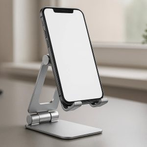 25 Adjustable Aluminum Phone Stand for Desk with Wide Viewing Angles