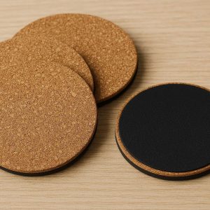 21 Cork and Rubber Bottom Coasters for Maximum Grip and Absorption